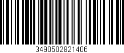 Código de barras (EAN, GTIN, SKU, ISBN): '3490502821406'