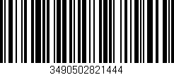 Código de barras (EAN, GTIN, SKU, ISBN): '3490502821444'