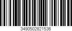 Código de barras (EAN, GTIN, SKU, ISBN): '3490502821536'