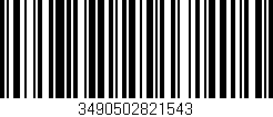 Código de barras (EAN, GTIN, SKU, ISBN): '3490502821543'