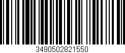 Código de barras (EAN, GTIN, SKU, ISBN): '3490502821550'