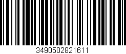 Código de barras (EAN, GTIN, SKU, ISBN): '3490502821611'