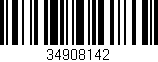 Código de barras (EAN, GTIN, SKU, ISBN): '34908142'
