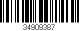 Código de barras (EAN, GTIN, SKU, ISBN): '34909387'