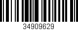Código de barras (EAN, GTIN, SKU, ISBN): '34909629'