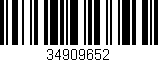 Código de barras (EAN, GTIN, SKU, ISBN): '34909652'