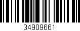 Código de barras (EAN, GTIN, SKU, ISBN): '34909661'