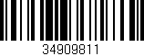 Código de barras (EAN, GTIN, SKU, ISBN): '34909811'