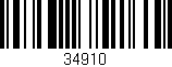 Código de barras (EAN, GTIN, SKU, ISBN): '34910'