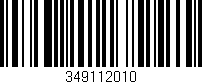 Código de barras (EAN, GTIN, SKU, ISBN): '349112010'
