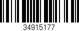 Código de barras (EAN, GTIN, SKU, ISBN): '34915177'