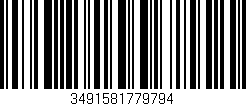 Código de barras (EAN, GTIN, SKU, ISBN): '3491581779794'