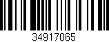 Código de barras (EAN, GTIN, SKU, ISBN): '34917065'