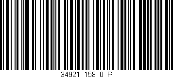 Código de barras (EAN, GTIN, SKU, ISBN): '34921_158_0_P'