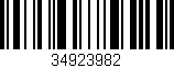 Código de barras (EAN, GTIN, SKU, ISBN): '34923982'