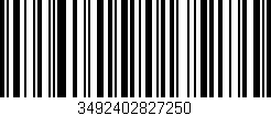 Código de barras (EAN, GTIN, SKU, ISBN): '3492402827250'