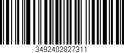 Código de barras (EAN, GTIN, SKU, ISBN): '3492402827311'