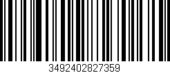 Código de barras (EAN, GTIN, SKU, ISBN): '3492402827359'