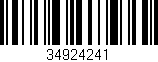 Código de barras (EAN, GTIN, SKU, ISBN): '34924241'