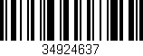 Código de barras (EAN, GTIN, SKU, ISBN): '34924637'