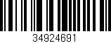 Código de barras (EAN, GTIN, SKU, ISBN): '34924691'