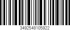 Código de barras (EAN, GTIN, SKU, ISBN): '3492548105922'