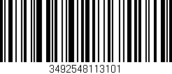Código de barras (EAN, GTIN, SKU, ISBN): '3492548113101'