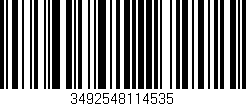 Código de barras (EAN, GTIN, SKU, ISBN): '3492548114535'