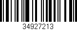 Código de barras (EAN, GTIN, SKU, ISBN): '34927213'