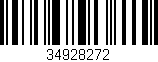 Código de barras (EAN, GTIN, SKU, ISBN): '34928272'