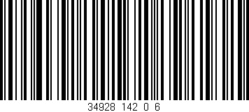 Código de barras (EAN, GTIN, SKU, ISBN): '34928_142_0_6'