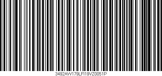 Código de barras (EAN, GTIN, SKU, ISBN): '3492AW179LFI19VZ0051P'