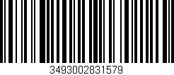 Código de barras (EAN, GTIN, SKU, ISBN): '3493002831579'