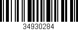Código de barras (EAN, GTIN, SKU, ISBN): '34930284'