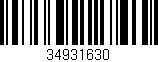 Código de barras (EAN, GTIN, SKU, ISBN): '34931630'