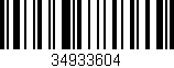 Código de barras (EAN, GTIN, SKU, ISBN): '34933604'