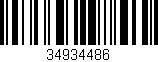 Código de barras (EAN, GTIN, SKU, ISBN): '34934486'