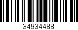 Código de barras (EAN, GTIN, SKU, ISBN): '34934488'