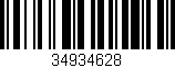 Código de barras (EAN, GTIN, SKU, ISBN): '34934628'