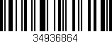 Código de barras (EAN, GTIN, SKU, ISBN): '34936864'