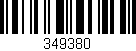 Código de barras (EAN, GTIN, SKU, ISBN): '349380'