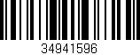 Código de barras (EAN, GTIN, SKU, ISBN): '34941596'