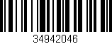 Código de barras (EAN, GTIN, SKU, ISBN): '34942046'
