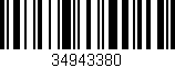 Código de barras (EAN, GTIN, SKU, ISBN): '34943380'