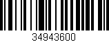 Código de barras (EAN, GTIN, SKU, ISBN): '34943600'