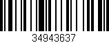 Código de barras (EAN, GTIN, SKU, ISBN): '34943637'
