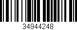 Código de barras (EAN, GTIN, SKU, ISBN): '34944248'