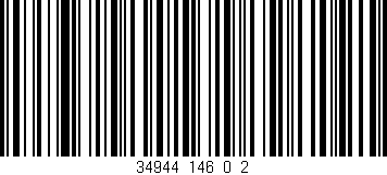 Código de barras (EAN, GTIN, SKU, ISBN): '34944_146_0_2'
