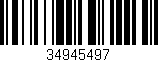 Código de barras (EAN, GTIN, SKU, ISBN): '34945497'