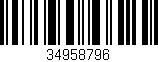 Código de barras (EAN, GTIN, SKU, ISBN): '34958796'